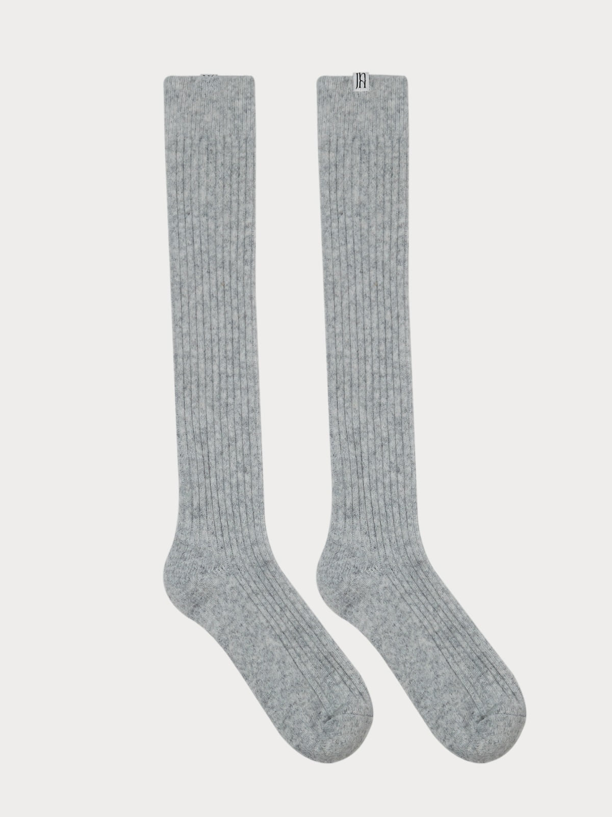 010 Cashmere Knee Knit Socks (Grey)