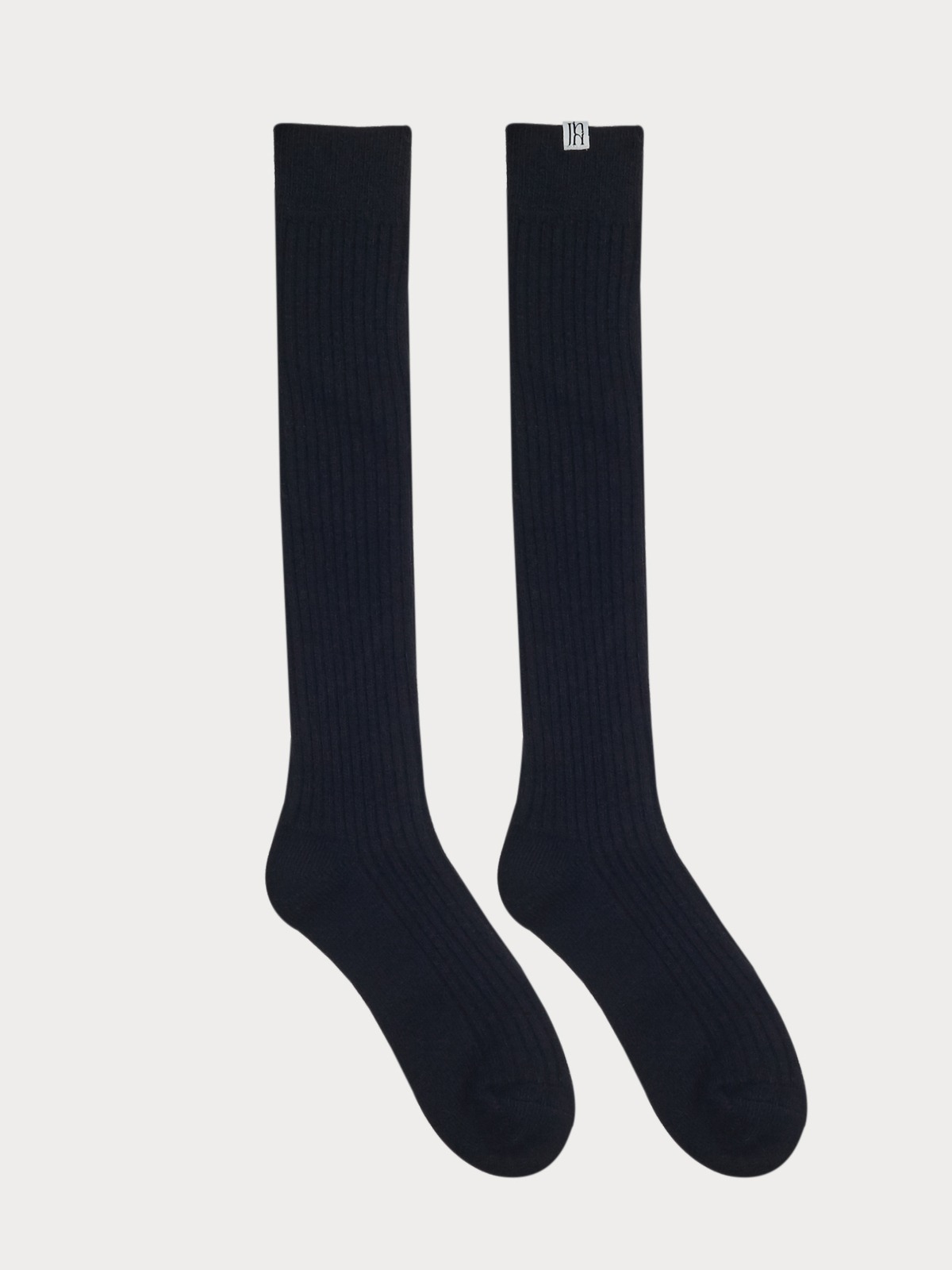 010 Cashmere Knee Knit Socks (Black)