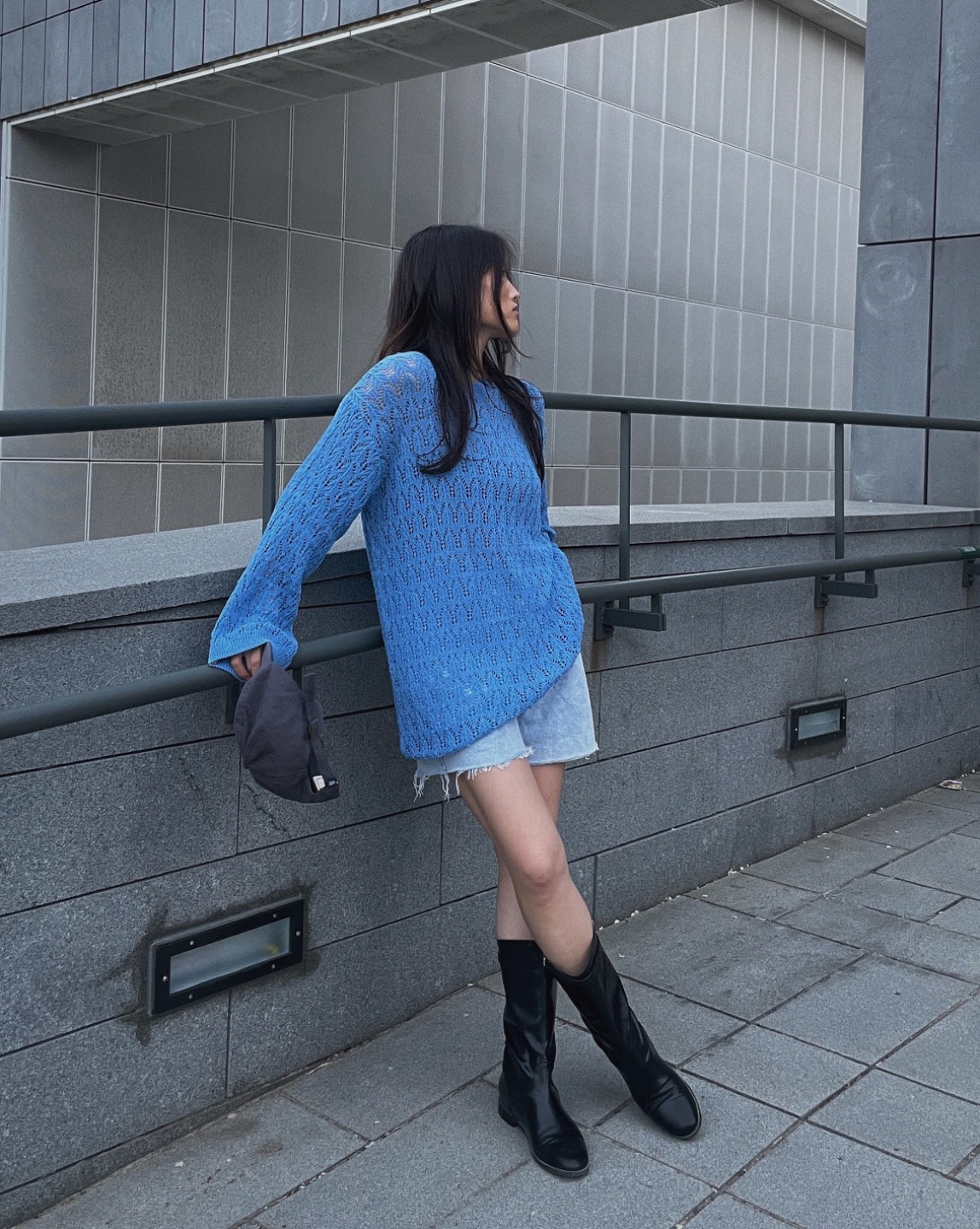 Summer Punch Knit In Blue
