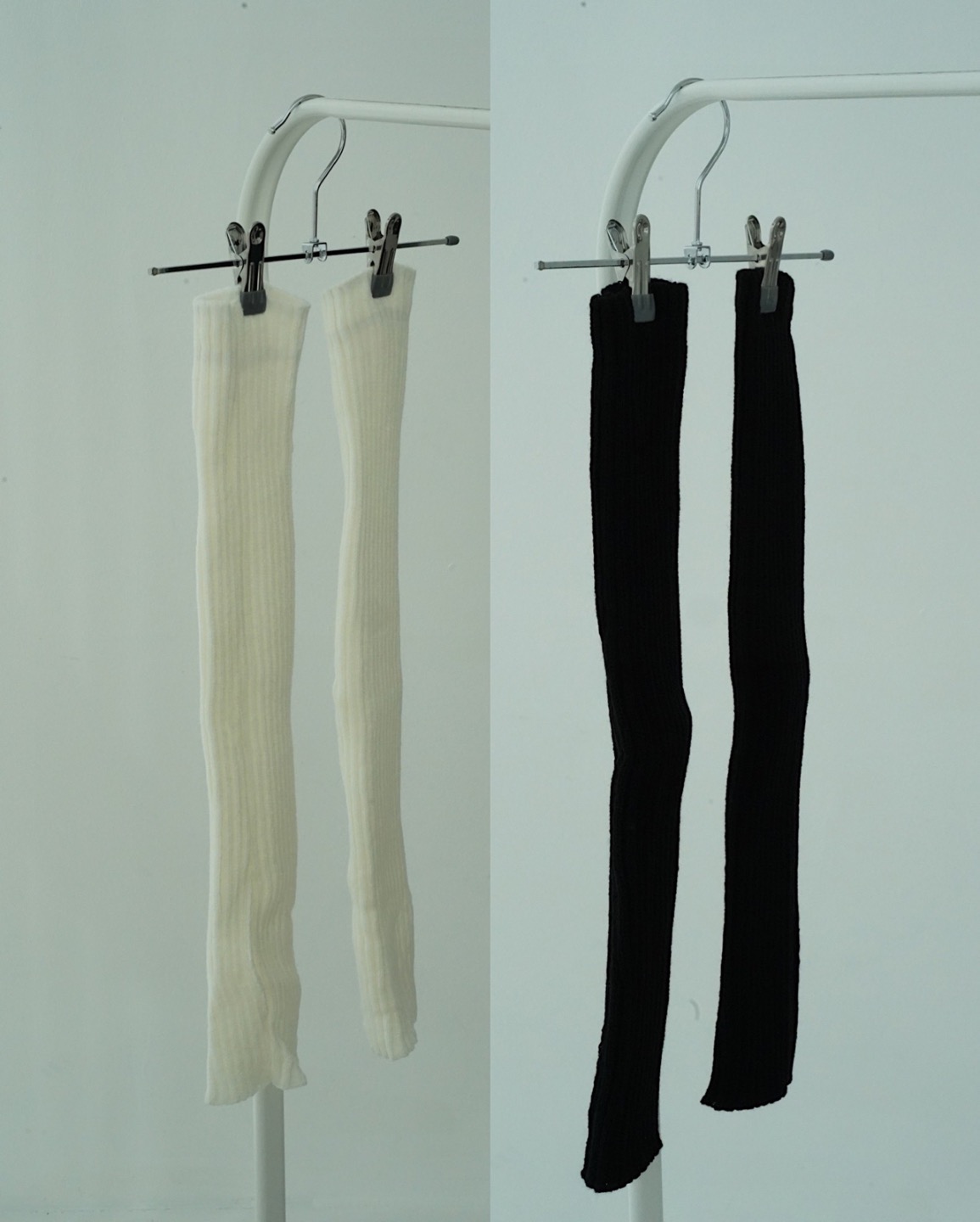 Y2K Long Warmer Socks(Black/White)
