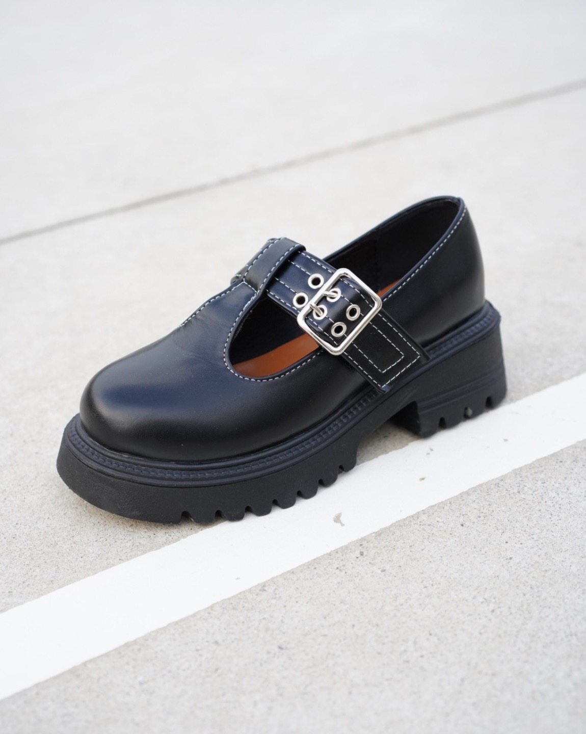 Stitch Buckle Loafer
